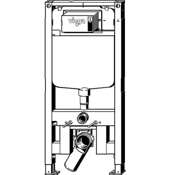 VIEGA Prevista Dry WC tualetes poda montāžas rāmis, plāns 8cm, 798529 VIEGA Prevista Dry WC tualetes poda montāžas rāmis, plāns 8cm, 798529