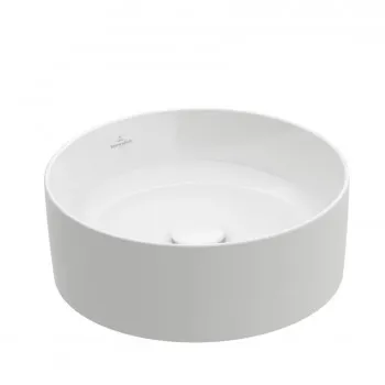 Раковина Villeroy & Boch Collaro, d=400 мм, полированное дно, TitanCeram белый