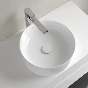 Раковина Villeroy & Boch Collaro, d=400 мм, полированное дно, TitanCeram белый