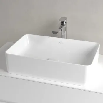 Раковина Villeroy & Boch Collaro, 560x360 мм, полированное дно, без перелива, TitanCeram белый