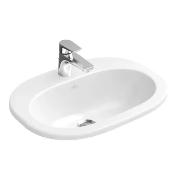 Vannas istabas izlietne Villeroy & Boch  O.novo, 560x405 mm, virsmā, balta