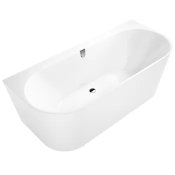 Vanna Villeroy & Boch Oberon 2.0 Duo, 1800x800 mm, brīvstāvoša pie sienas, ar sifonu, balta Quaryl®