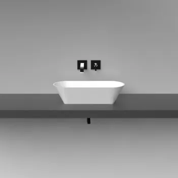 Vispool Akmens masas izlietne P 2 60x27 cm, balta