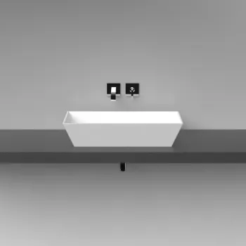 Vispool Akmens masas izlietne Q 1 70x35 cm, balta