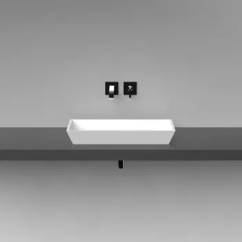 Vispool Akmens masas izlietne Q 3 66x33 cm, balta