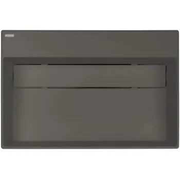 Vannas istabas izlietne Deante CORREO granīta uz virsmas ANTHRACITE METALLIC, 600x400mm Antarcīts