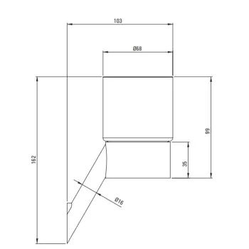 Glāze Deante SILIA Pie sienas stiprināma, Hromēta