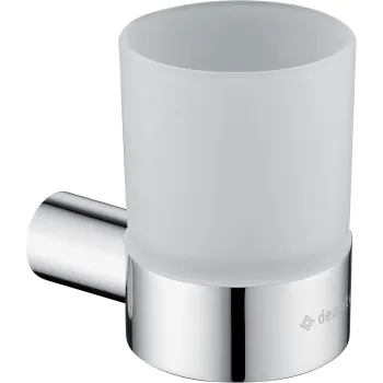 Glāze Deante ROUND Pie sienas stiprināma, Hromēta
