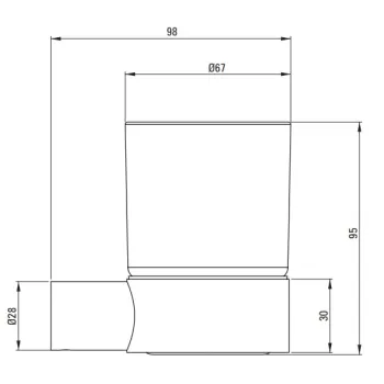 Glāze Deante ROUND Pie sienas stiprināma, Pulēta zelta