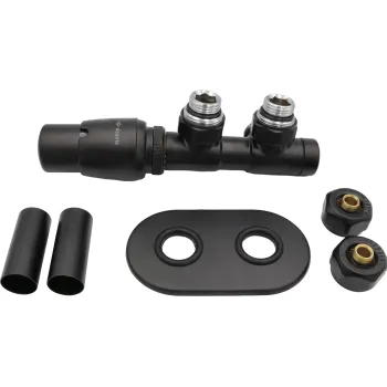 Savienojuma komplekts Deante dvieļu žāvētājam ar termostatu, Kreisais, Melns AGI_NZL1