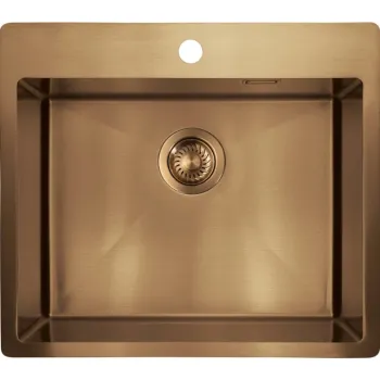 Virtuves izlietne Deante OLFATO nerūsējošā tērauda 550x505x200mm matēta bronza