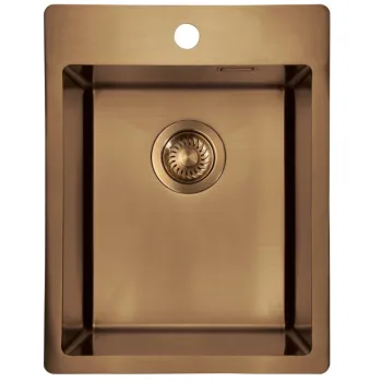 Virtuves izlietne Deante OLFATO nerūsējošā tērauda 390x505x200mm matēta bronza