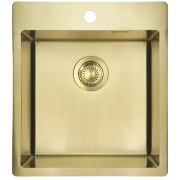 Virtuves izlietne Deante OLFATO nerūsējošā tērauda 450x505x200mm matēts zelts