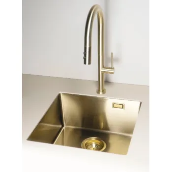 Virtuves izlietne Deante OLFATO nerūsējošā tērauda 550x505x200mm matēts zelts