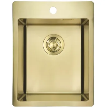 Virtuves izlietne Deante OLFATO nerūsējošā tērauda 390x505x200mm matēts zelts