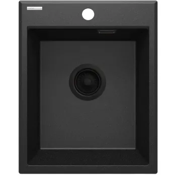 Virtuves izlietne Deante ERIDAN granīta 400x500x210mm Melna grafīta