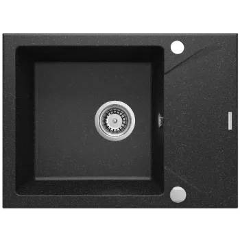 Virtuves izlietne Deante EVORA granīta, Melna grafīta