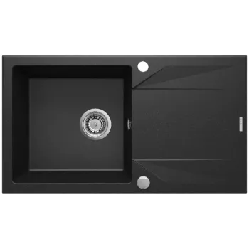 Virtuves izlietne Deante EVORA granīta 780x440x193mm Melna grafīta