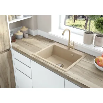 Virtuves izlietne Deante ANDANTE granīta 600x520x210, BEIGE