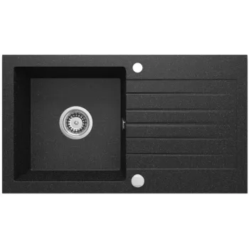 Virtuves izlietne Deante ZORBA granīta 760x440x160mm Melna grafīta