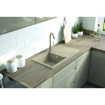 Virtuves izlietne Deante ZORBA granīta 760x440x160mm Bēša
