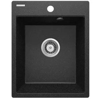 Virtuves izlietne Deante CORIO granīta, Melna grafīta