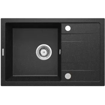 Virtuves izlietne Deante CORIO granīta, Melna grafīta