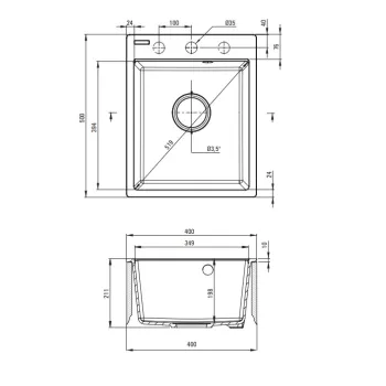 Virtuves izlietne Deante CORIO granīta, Smilšu krāsa