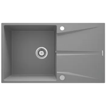 Virtuves izlietne Deante CORIO granīta, Metāliski pelēks