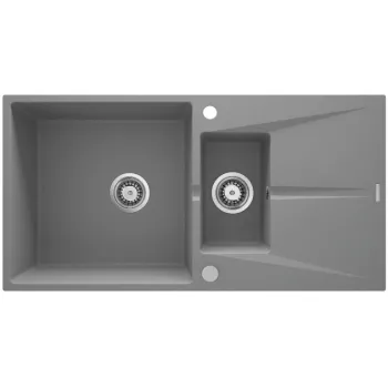 Virtuves izlietne Deante CORIO granīta, Metāliski pelēks