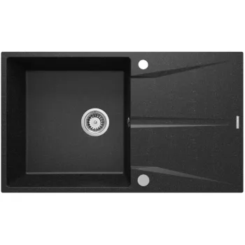 Virtuves izlietne Deante CORIO granīta, Melna grafīta