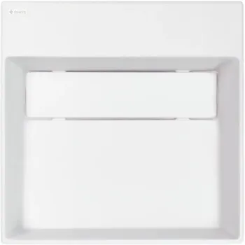 Vannas istabas granīta izlietne Deante CORREO uz virsmas ALABASTER, 400x400mm Balta
