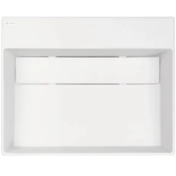 Vannas istabas granīta izlietne Deante CORREO uz virsmas ALABASTER, 500x400mm Balta