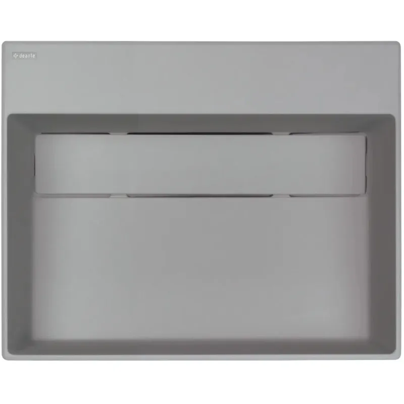 Vannas istabas granīta izlietne Deante CORREO uz virsmas GREY METALLIC, 500x400mm Pelēka