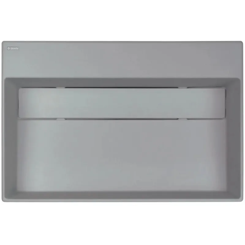 Vannas istabas granīta izlietne Deante CORREO uz virsmas GREY METALLIC, 600x400mm Pelēka