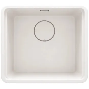 Virtuves izlietne Deante MOMI Granīta 450x500x229mm, ALABASTER, Balta