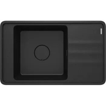 Virtuves izlietne Deante MOMI Granīta 820x500x230mm, GRAPHITE METALLIC,  Melna