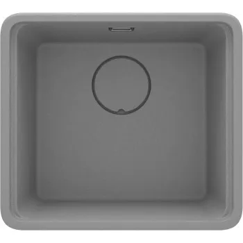 Virtuves izlietne Deante MOMI Granīta 450X500X229mm GREY METALLIC, Pelēka