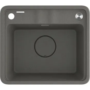 Virtuves izlietne Deante MOMI Granīta 440X500X229mm, ANTHRACITE METALLIC Antarcīts