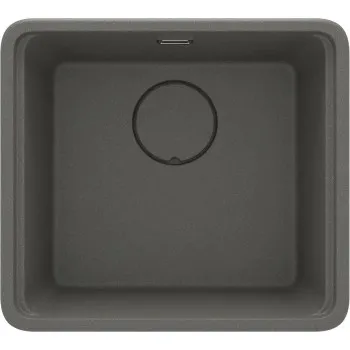 Virtuves izlietne Deante MOMI Granīta 450X500X229mm, ANTHRACITE METALLIC Antarcīts