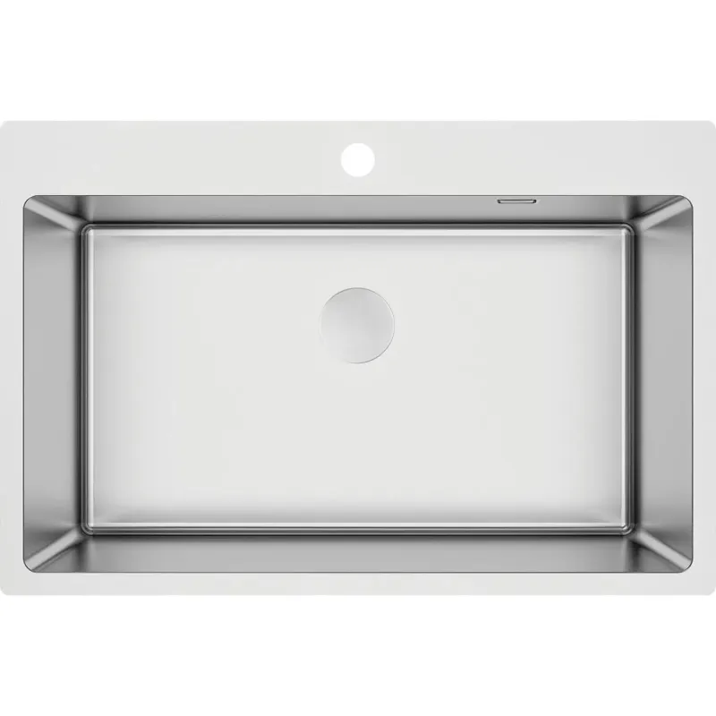 Virtuves izlietne Deante OLFATO BRUSHED SATIN, nerūsējošā tērauda 760x505x200mm