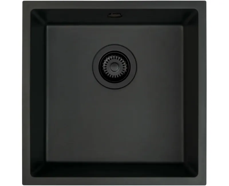 Virtuves izlietne Deante CORDA Granīta 440X440X194mm, NERO Melna
