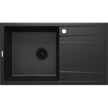 Virtuves izlietne Deante ERIDAN Granīta 860x500x209mm, GRAPHITE METALLIC Melna