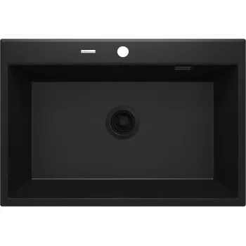 Virtuves izlietne Deante ERIDAN Granīta 700x520x210mm, NERO Melna