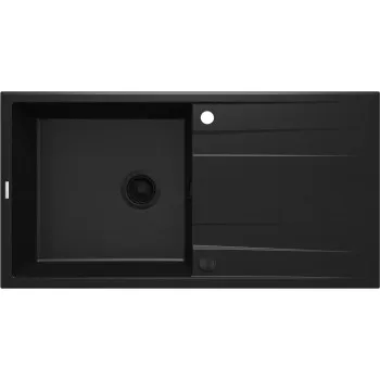 Virtuves izlietne Deante ERIDAN Granīta 1000x520x203mm, NERO Melna