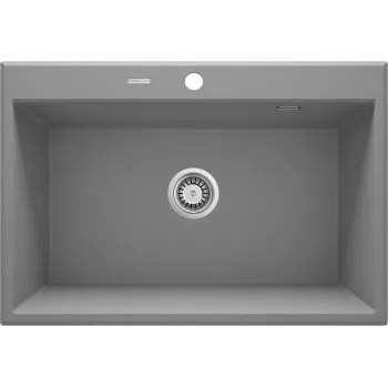 Virtuves izlietne Deante ERIDAN Granīta 700x520x210mm, GREY METALLIC Pelēka