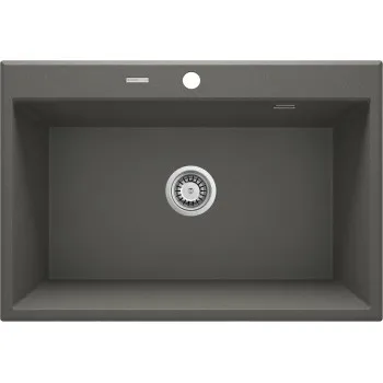 Virtuves izlietne Deante ERIDAN Granīta 700x520x210mm, ANTHRACITE METALLIC Antarcīts