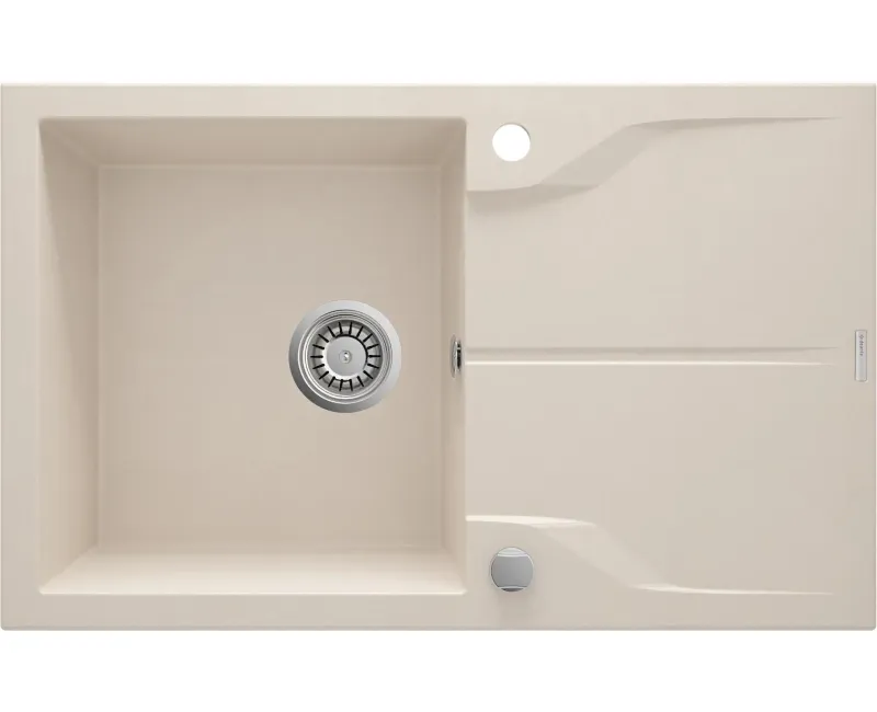 Virtuves izlietne Deante ANDANTE Granīta 780x490x194mm, BEIGE Bēša