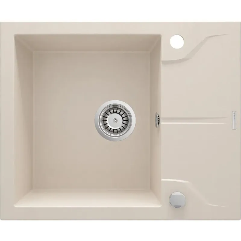 Virtuves izlietne Deante ANDANTE Granīta 590x490x194mm, BEIGE, Bēša