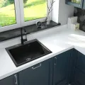 Virtuves izlietne Deante ANDANTE Granīta 600x520X210mm, NERO Melna